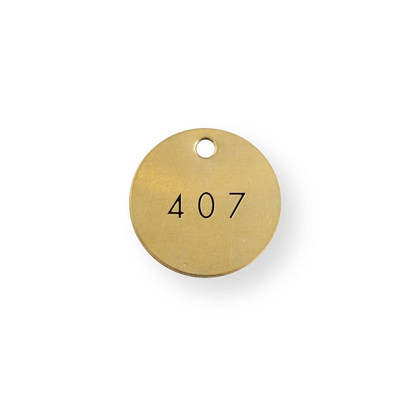 407 Hand-Stamped Brass Tags